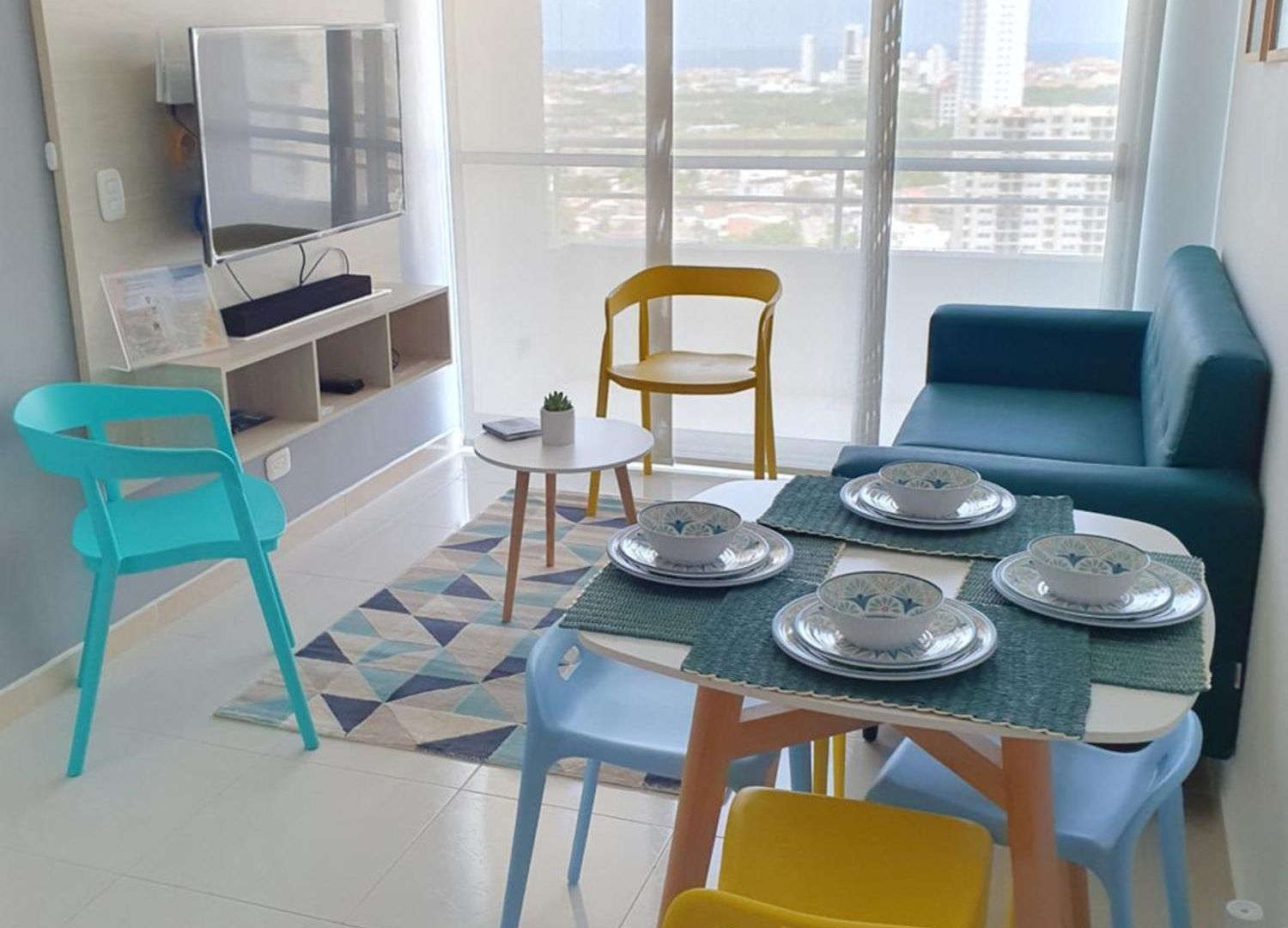 Acogedor Apto En Piso 22 Vista Al Mar Cartagena