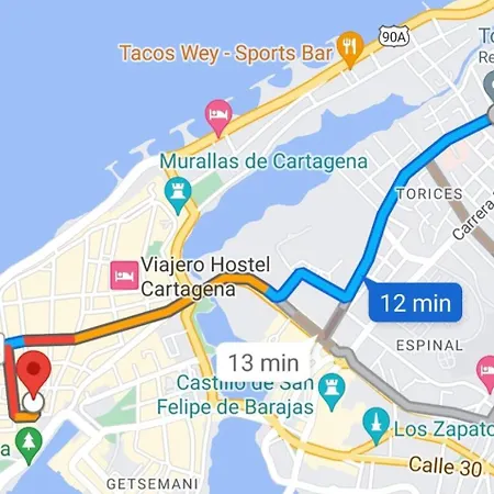 Acogedor Apto En Piso 22 Vista Al Mar Apartamento Cartagena