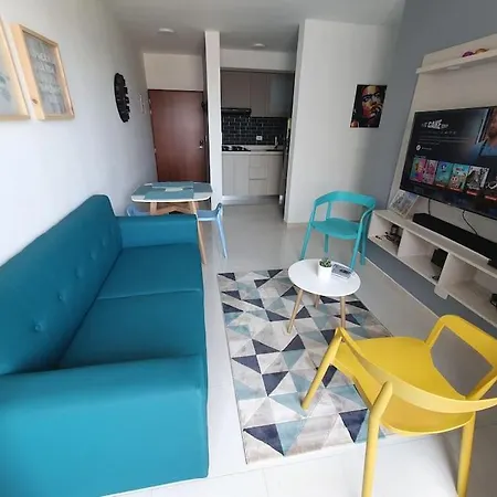 Acogedor Apto En Piso 22 Vista Al Mar * Cartagena