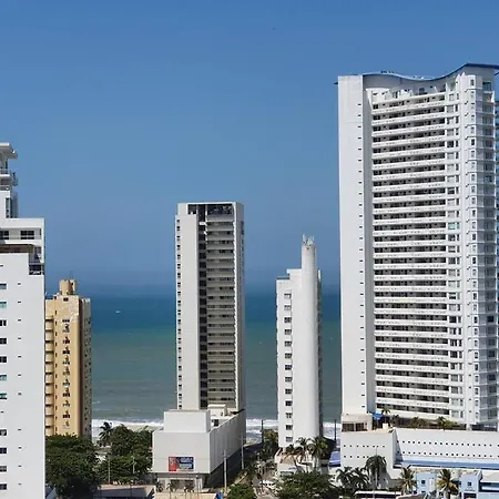 Acogedor Apto En Piso 22 Vista Al Mar Cartagena