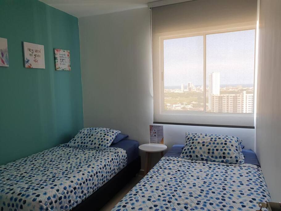 Acogedor Apto En Piso 22 Vista Al Mar Apartamento Cartagena