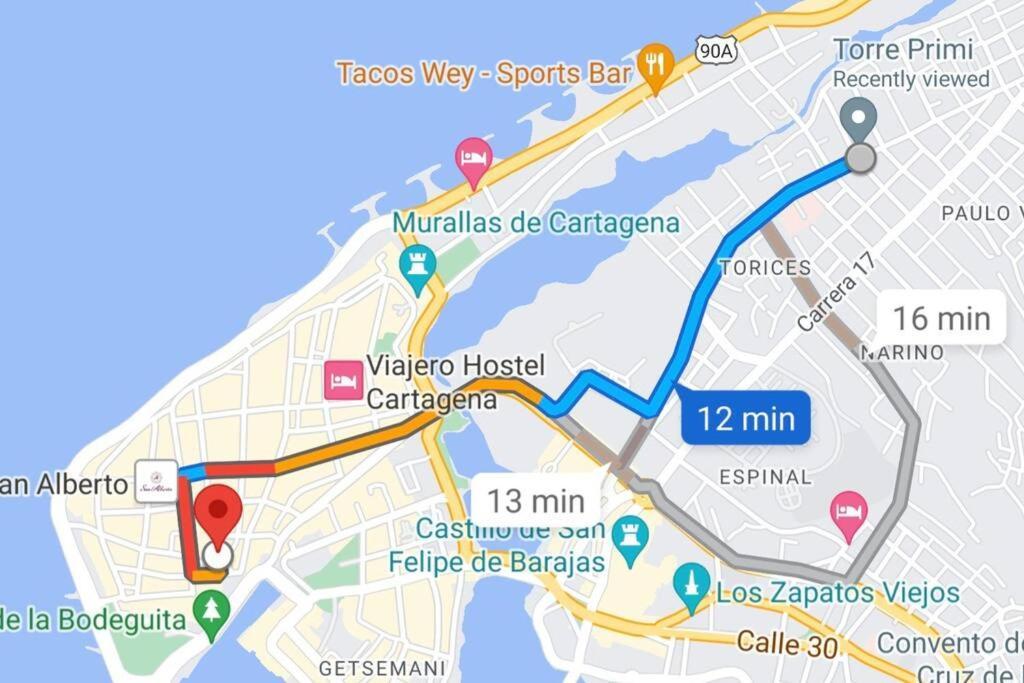 Acogedor Apto En Piso 22 Vista Al Mar Apartamento Cartagena