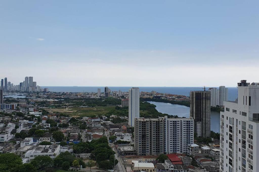 Apartamento Acogedor Apto En Piso 22 Vista Al Mar Cartagena
